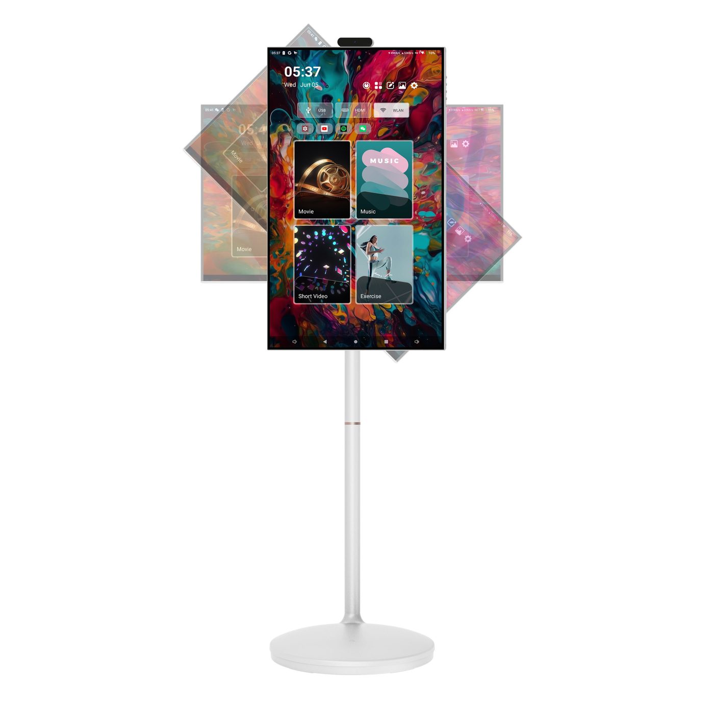 IS-270B 27 inch battery portable smart screen with 360 rotation best seller