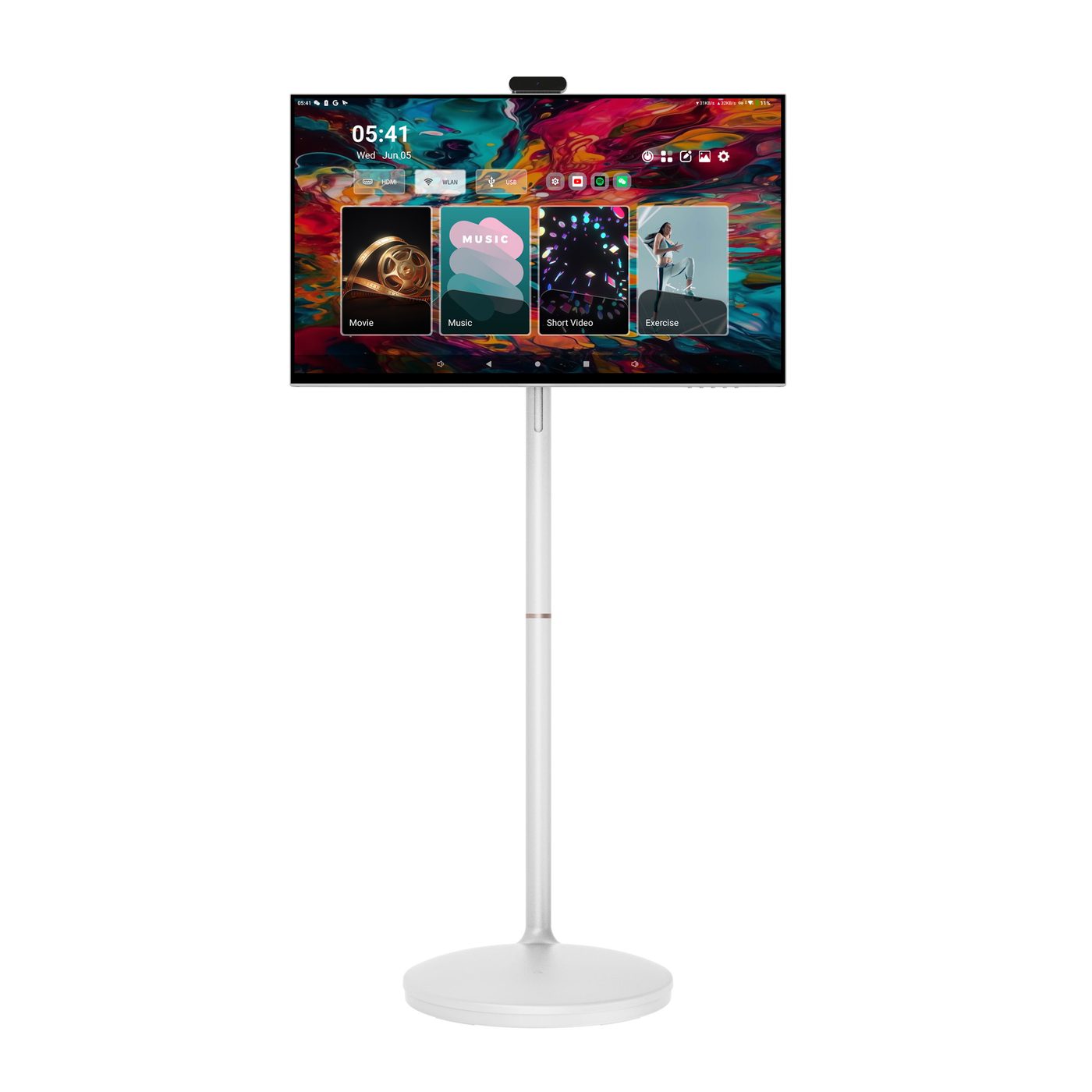 IS-320P 32 inch 4K portable smart screen pro with camera